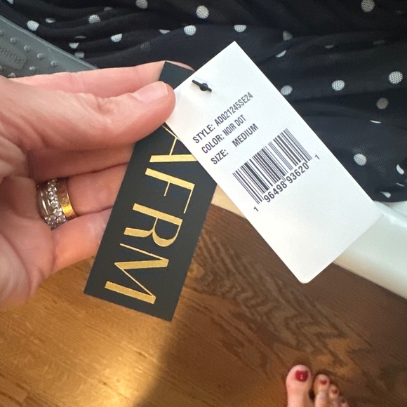 AFRM Biona Maxi Dress in Noir Dot - Picture 4 of 4